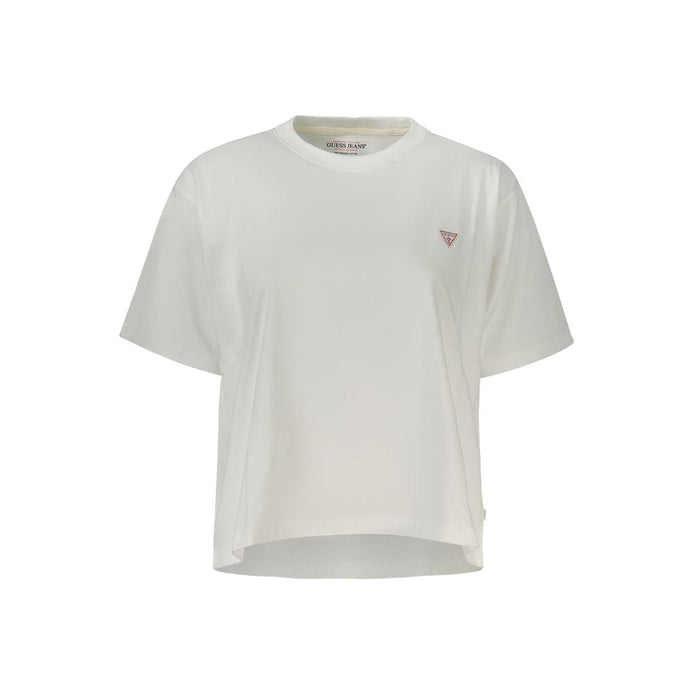 Guess Jeans Bianco Cotton Women T-Shirt Guess Jeans