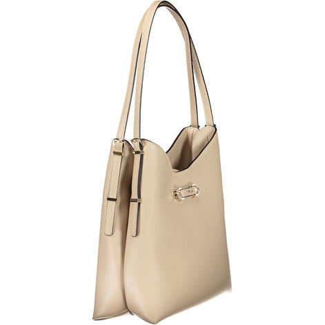 Guess Jeans Beige Poliuretano Women Handbag Guess Jeans