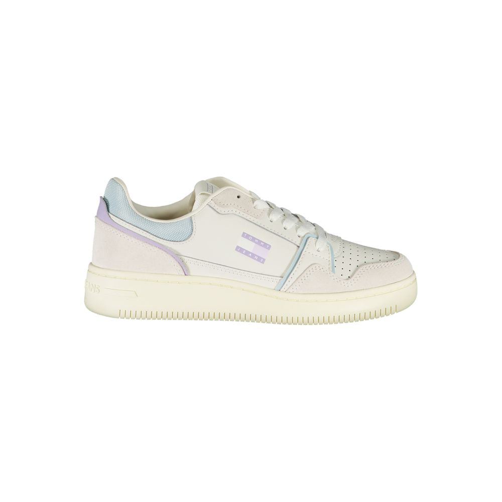 Tommy Hilfiger White Leather Women Sneaker Tommy Hilfiger