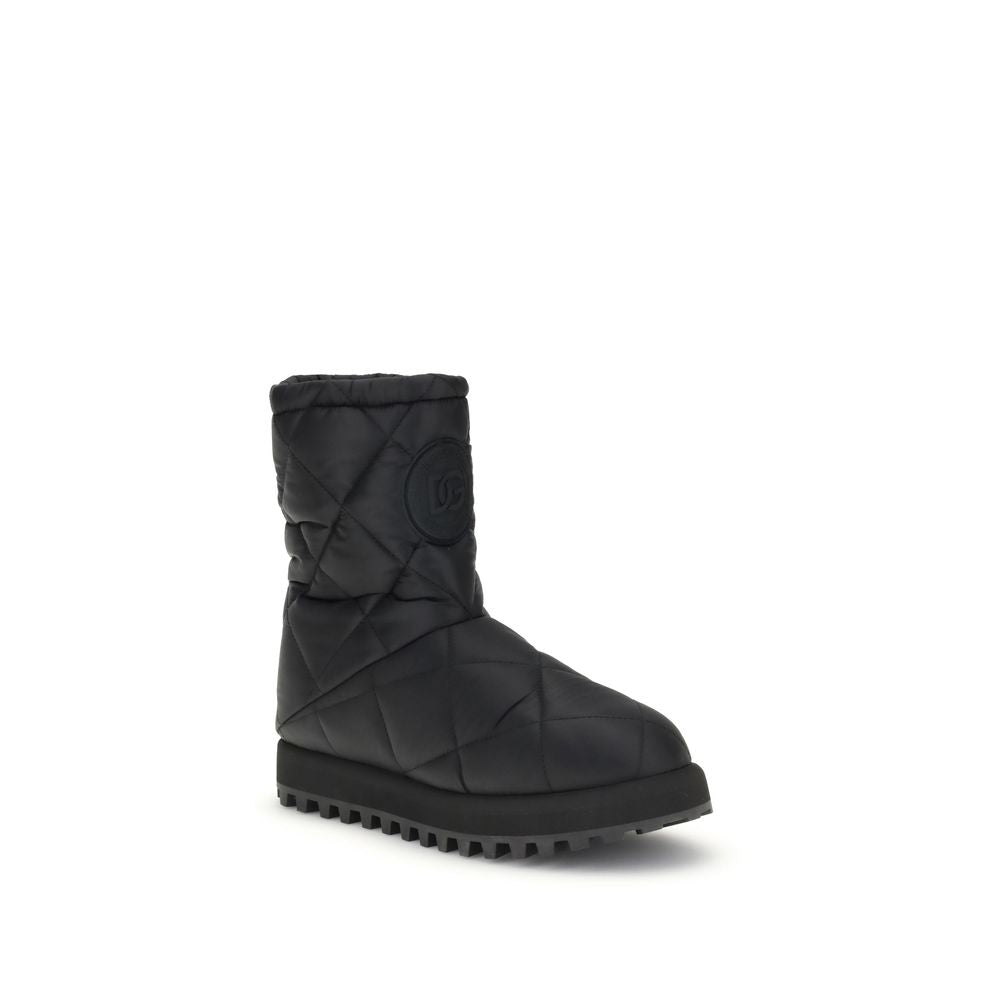 Dolce & Gabbana Black Polyamide Boots Dolce & Gabbana