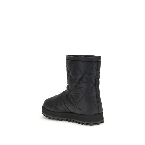 Dolce & Gabbana Black Polyamide Boots Dolce & Gabbana