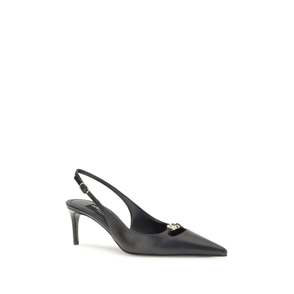 Dolce & Gabbana Black Goatskin High Heel Pumps Dolce & Gabbana