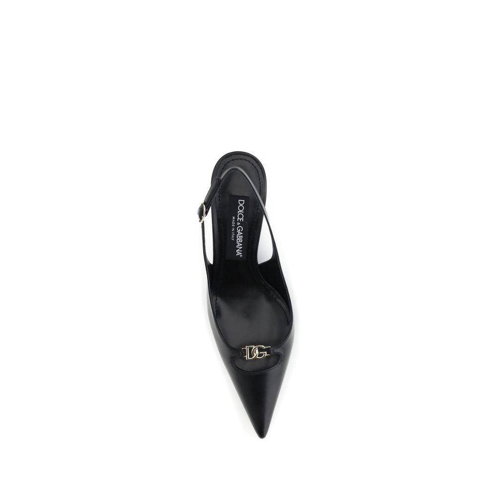 Dolce & Gabbana Black Goatskin High Heel Pumps Dolce & Gabbana