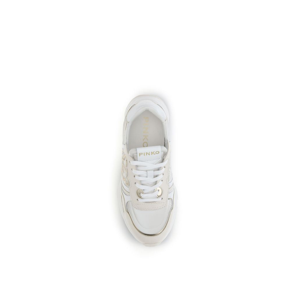 PINKO White Cotton Athletic Sneakers PINKO