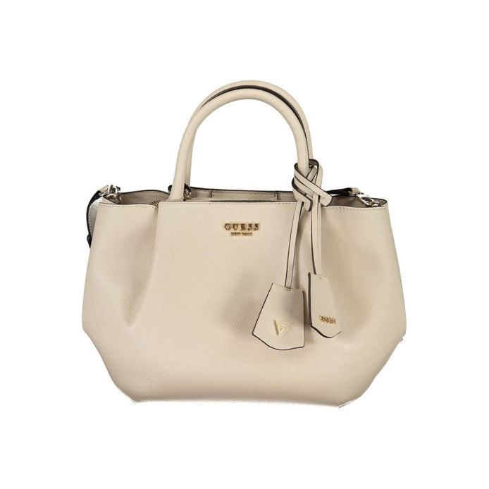 Guess Jeans Beige Polyurethane Women's Handbag Guess Jeans