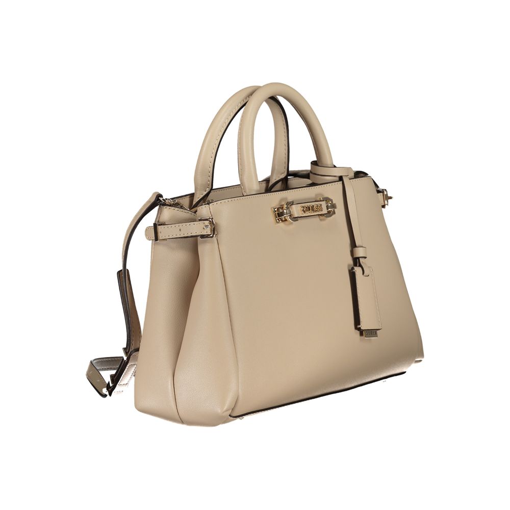 Guess Jeans Beige Polyurethane Women Handbag Guess Jeans