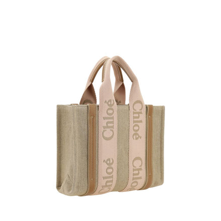Chloé Beige Linen Handbag Chloé