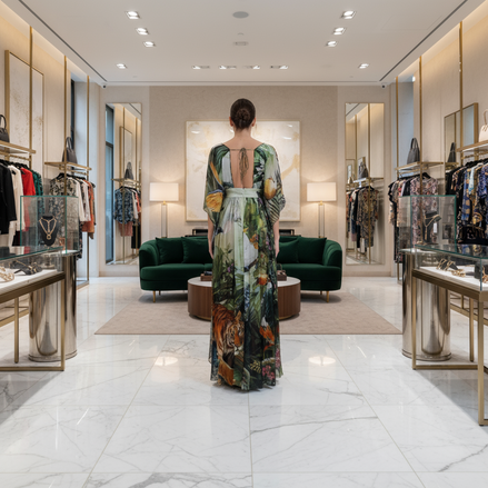 Dolce & Gabbana Multicolor Silk Jungle Print Women Maxi Dress Dolce & Gabbana