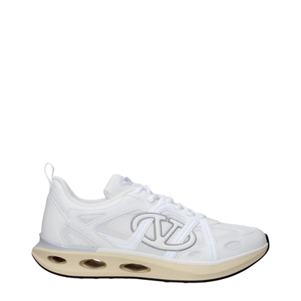 Valentino Garavani White Fabric Athletic Sneakers Valentino Garavani