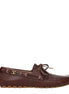 Valentino Garavani Brown Leather Slip-On Loafers Valentino Garavani
