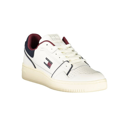 Tommy Hilfiger White Leather Men Sneaker Tommy Hilfiger