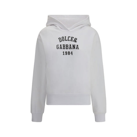 Dolce & Gabbana White Cotton Sweatshirt Dolce & Gabbana
