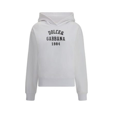 Dolce & Gabbana White Cotton Sweatshirt Dolce & Gabbana