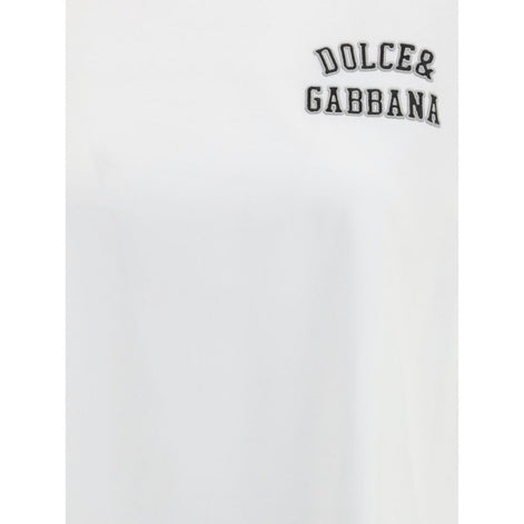 Dolce & Gabbana White Cotton T-Shirt Dolce & Gabbana