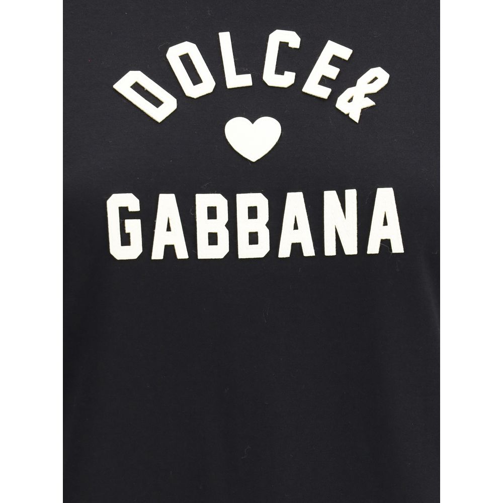 Dolce & Gabbana Black Cotton T-Shirt Dolce & Gabbana