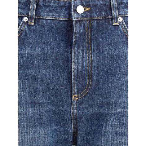 Dolce & Gabbana Blue Cotton Boyfriend Jeans Dolce & Gabbana
