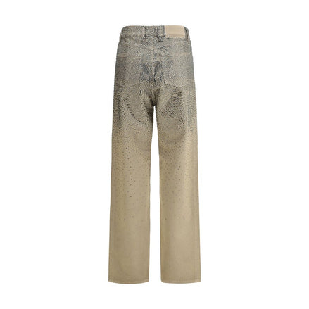 Golden Goose Bicolor Cotton Straight-Leg Jeans Golden Goose