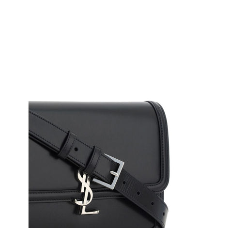 Saint Laurent Black Calf Leather Bos Taurus Shoulder Bag Saint Laurent