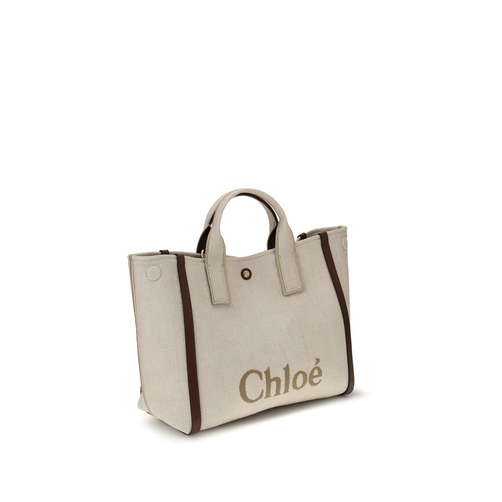 Chloé Beige Cotton Shoulder Bag Chloé