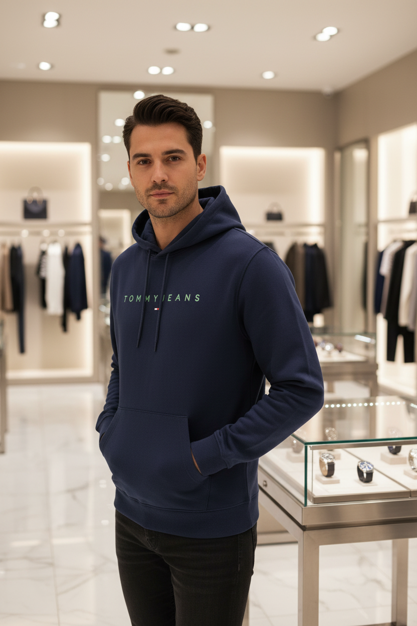 Hoodie Tommy Hilfiger Bleu Homme
