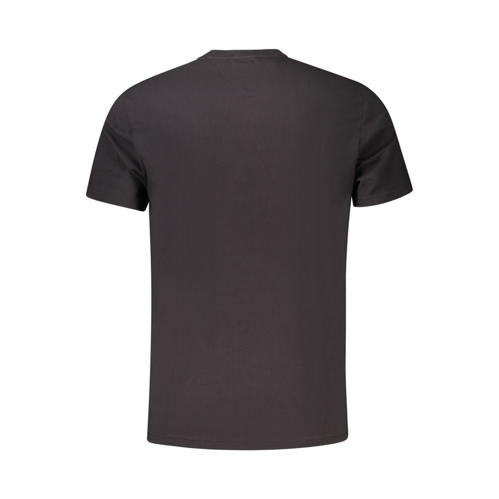 Tommy Hilfiger Black Cotton Men T-Shirt Tommy Hilfiger