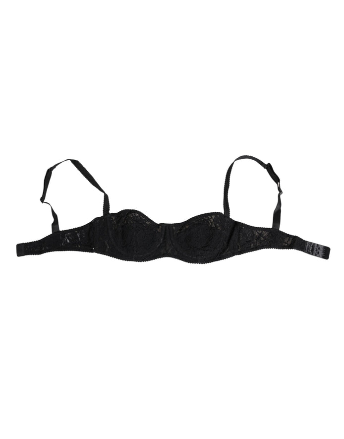 Dolce & Gabbana Black Lace Underwire Bra Lingerie Underwear Dolce & Gabbana