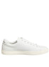 Dolce & Gabbana White Leather Sacre Heart Patch Sneakers  Shoes Dolce & Gabbana