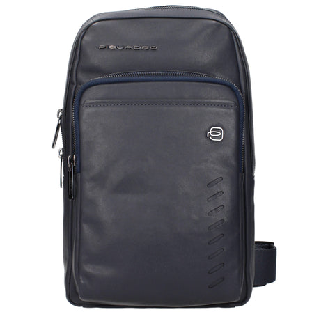 Piquadro Blue Leather Crossbody Bag Piquadro