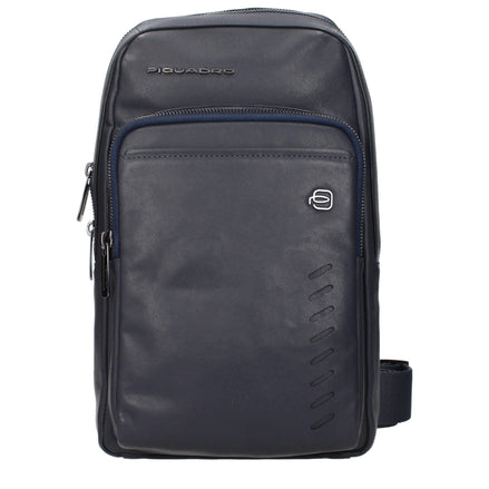 Piquadro Blue Leather Crossbody Bag Piquadro