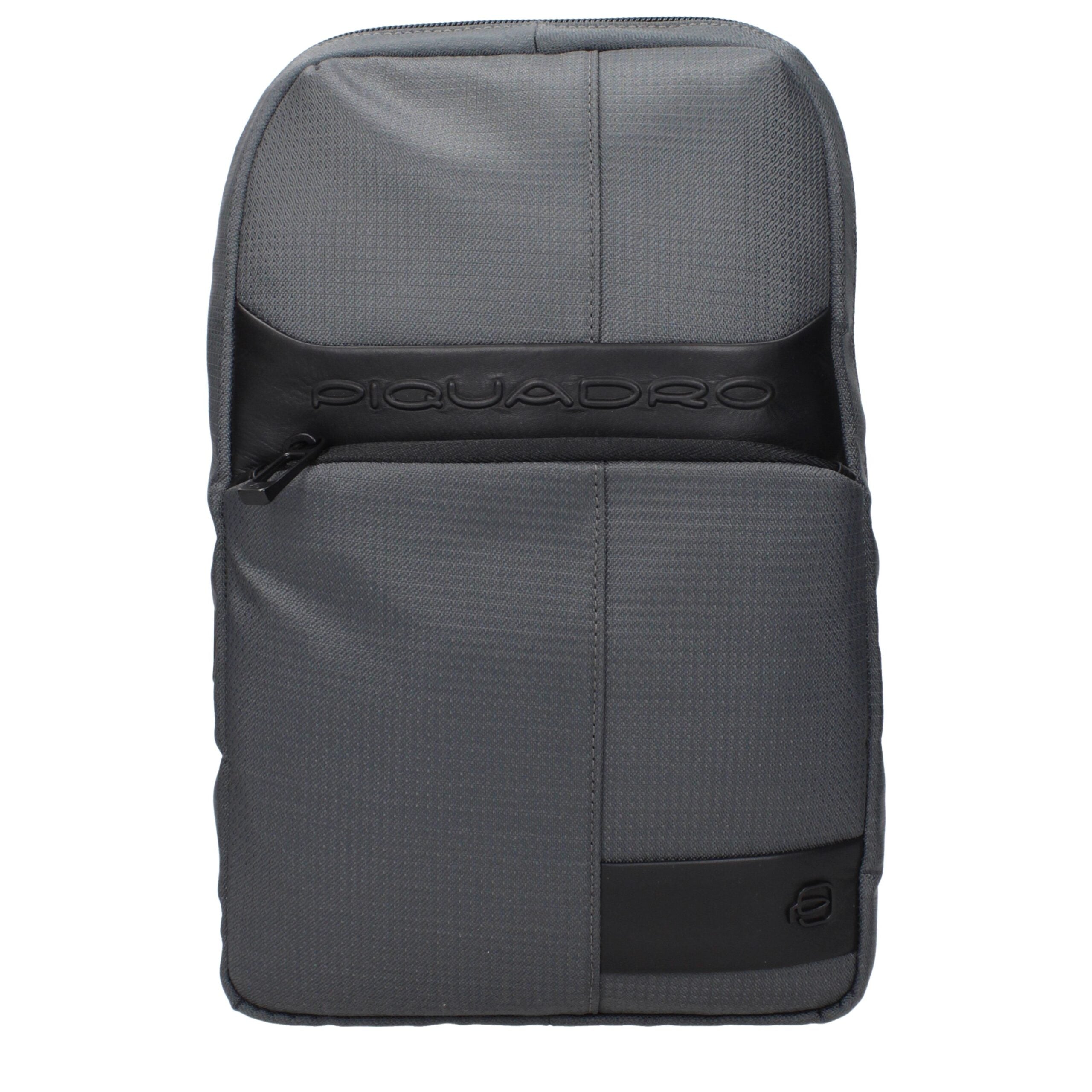 Piquadro Gray Fabric Crossbody Bag Piquadro