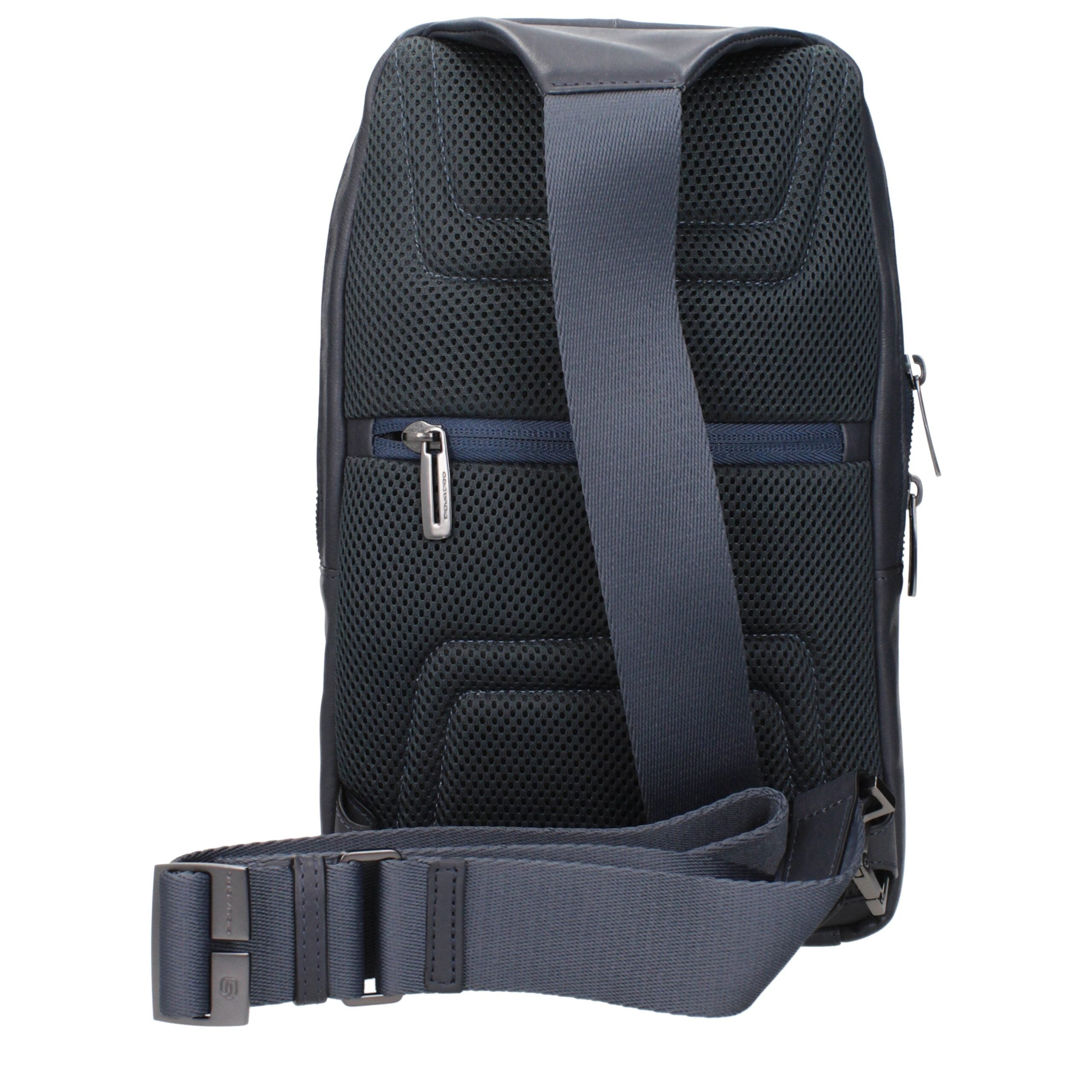 Piquadro Blue Leather Crossbody Bag Piquadro