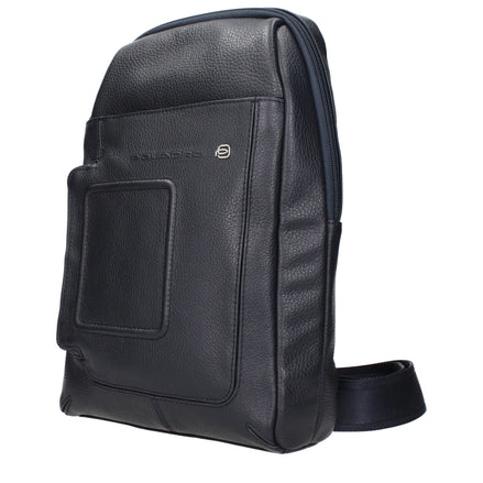 Piquadro Blue Leather Crossbody Bag Piquadro