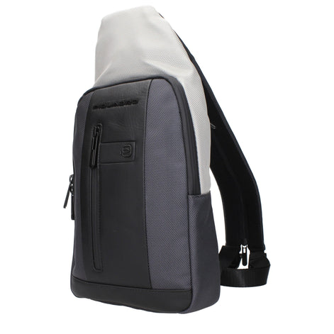 Piquadro Gray Fabric Backpack Piquadro