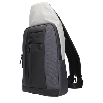 Piquadro Gray Fabric Backpack Piquadro