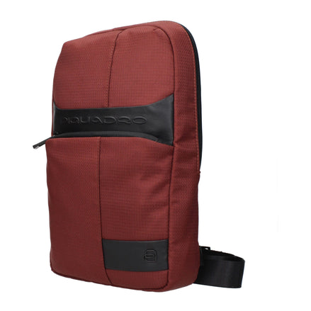 Piquadro Red Fabric Crossbody Bag Piquadro