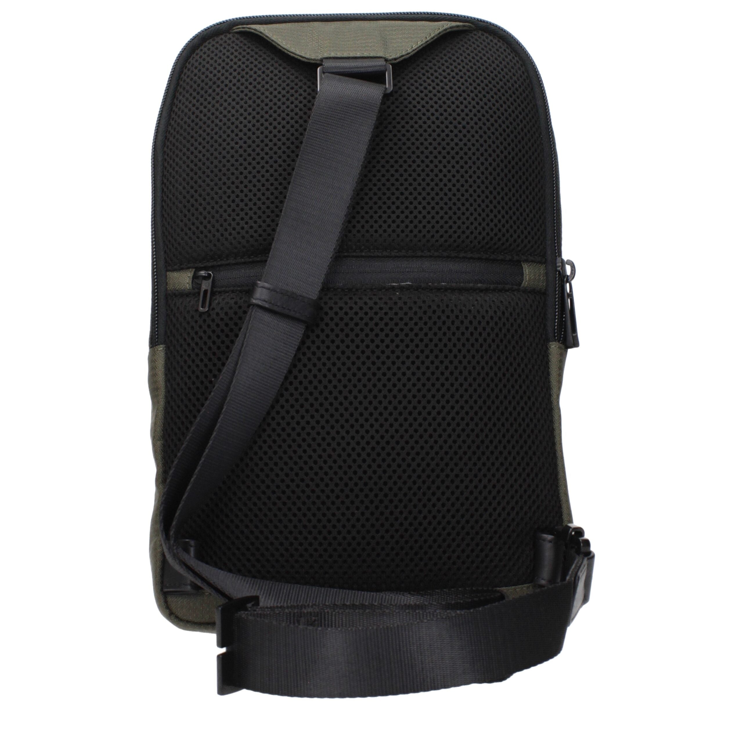 Piquadro Green Fabric Crossbody Bag Piquadro