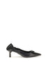 Prada Black Calf Leather Bos Taurus High Heel Pumps Prada