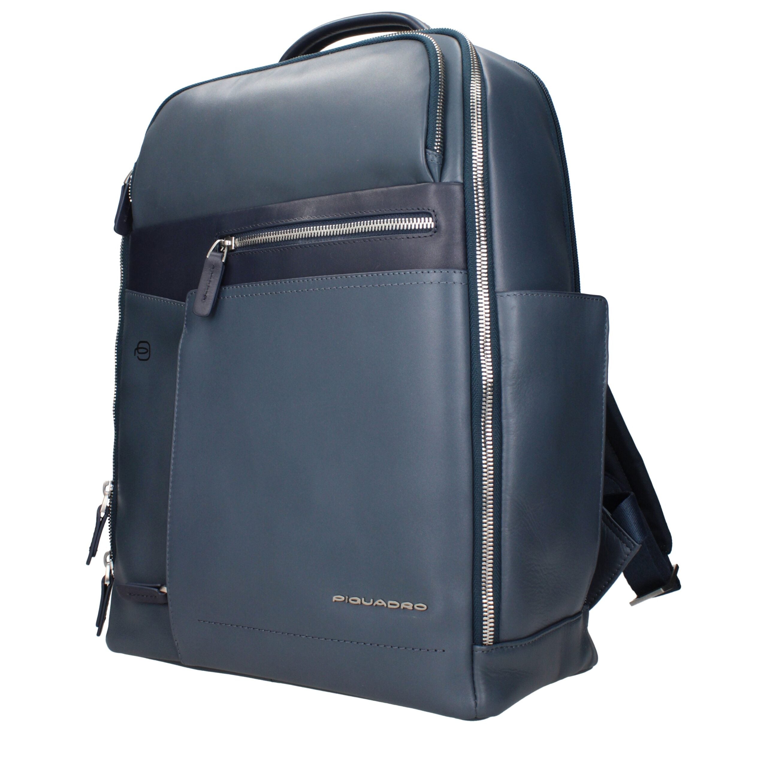 Piquadro Blue Leather Backpack Piquadro