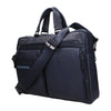 Piquadro Blue Leather Business And Laptop Bag Piquadro