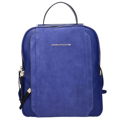 Piquadro Blue Leather Backpack Piquadro