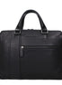 Piquadro Black Leather Business And Laptop Bag Piquadro