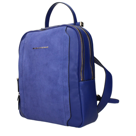Piquadro Blue Leather Backpack Piquadro
