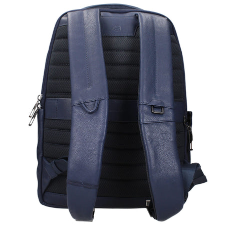 Piquadro Blue Leather Backpack Piquadro