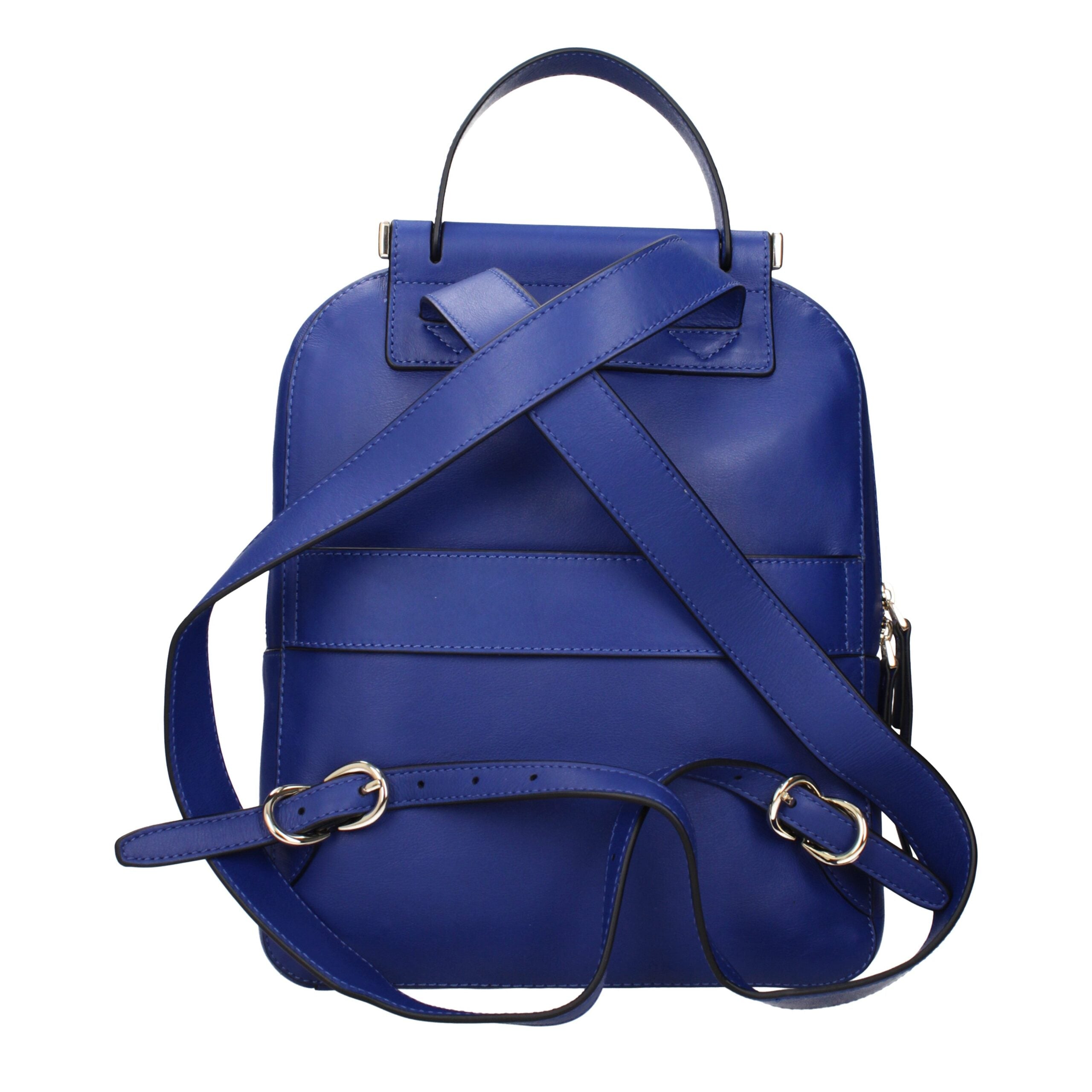 Piquadro Blue Leather Backpack Piquadro