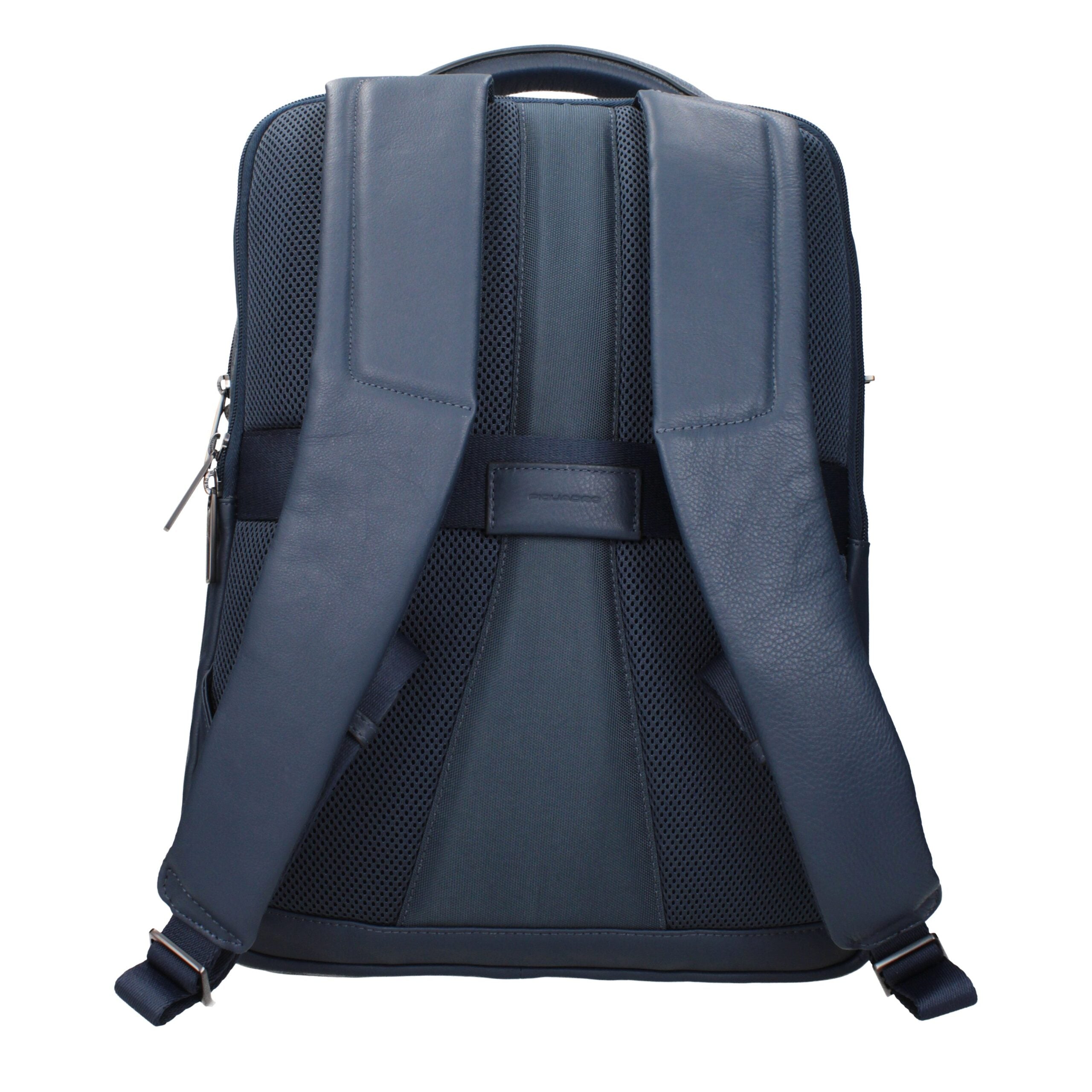 Piquadro Blue Leather Backpack Piquadro
