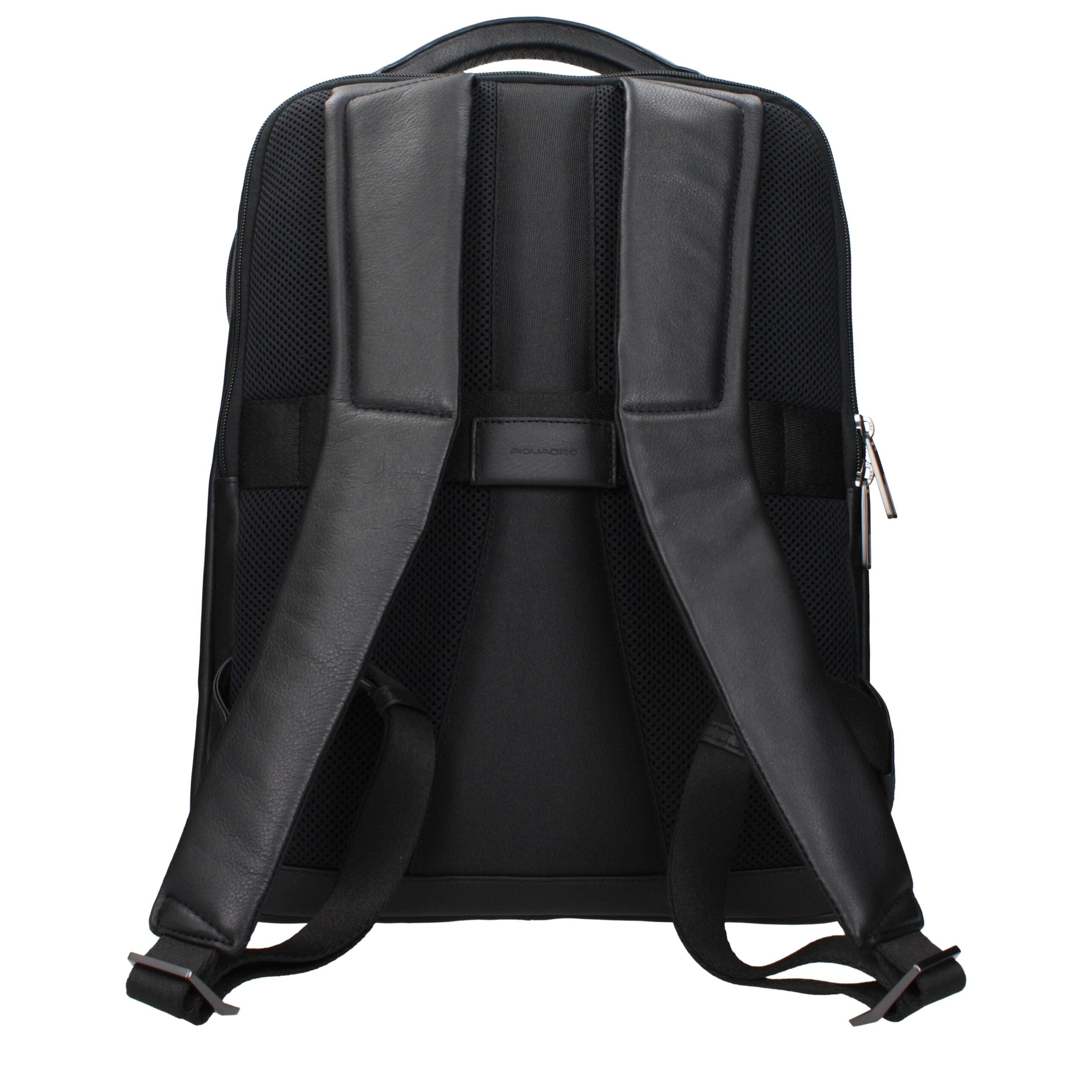Piquadro Black Leather Backpack Piquadro