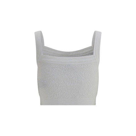 Balmain White Polyamide Top Balmain