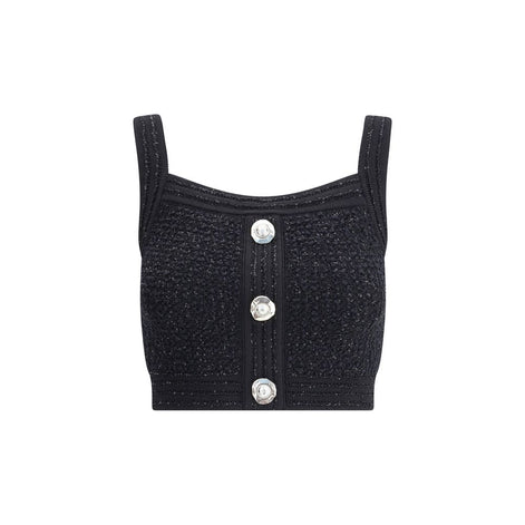 Balmain Black Polyamide Top Balmain