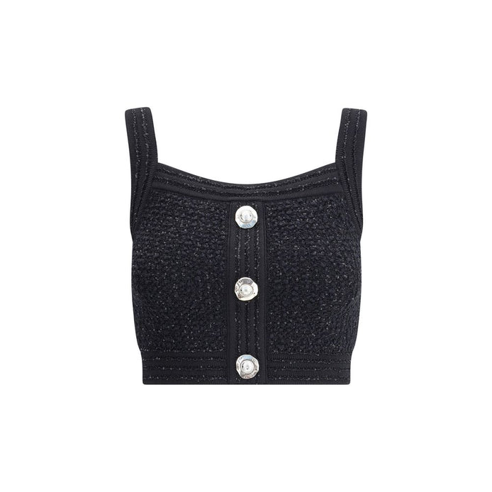 Balmain Black Polyamide Top Balmain