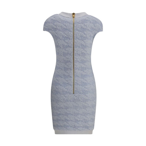 Balmain Light Blue Polyamide Casual Dress Balmain